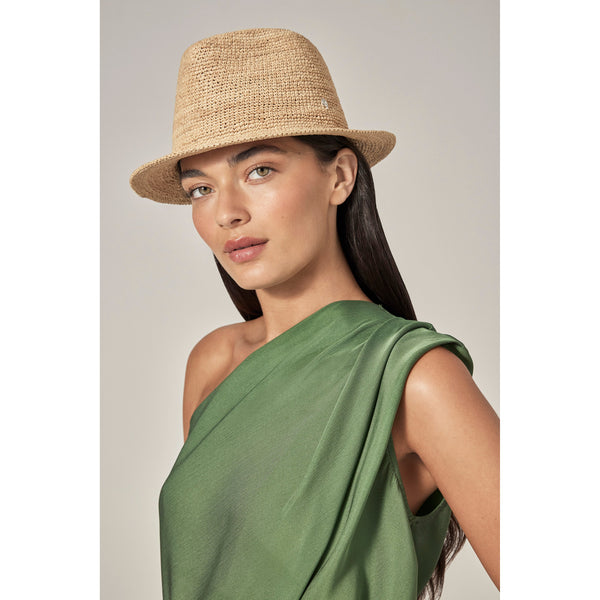 Helen Kaminski Jordan Hat Fedora Natural
