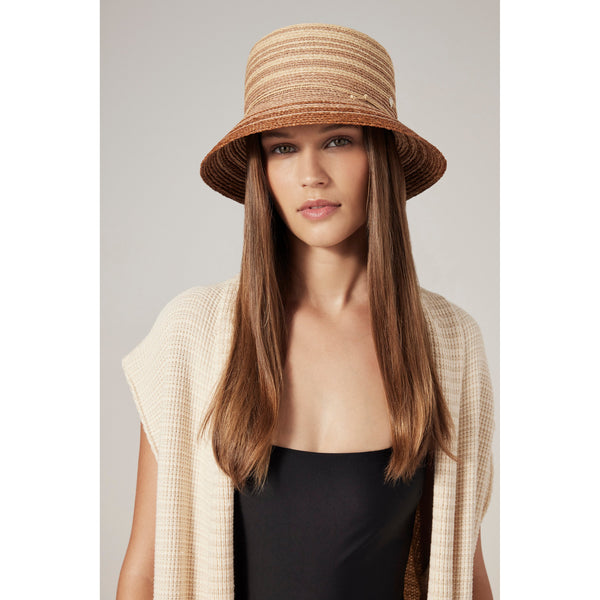 Helen Kaminski Kaia Hat Bucket Natural Ombre