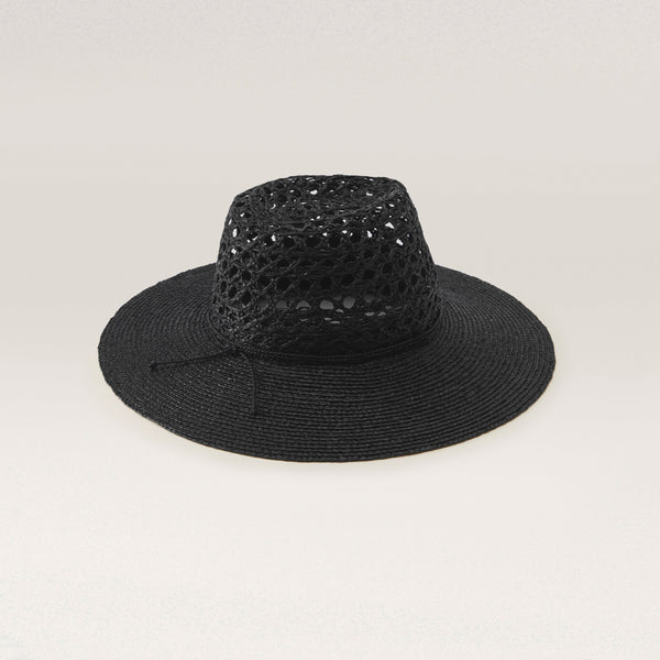 Helen Kaminski Kendra Hat Fedora Charcoal/Charcoal