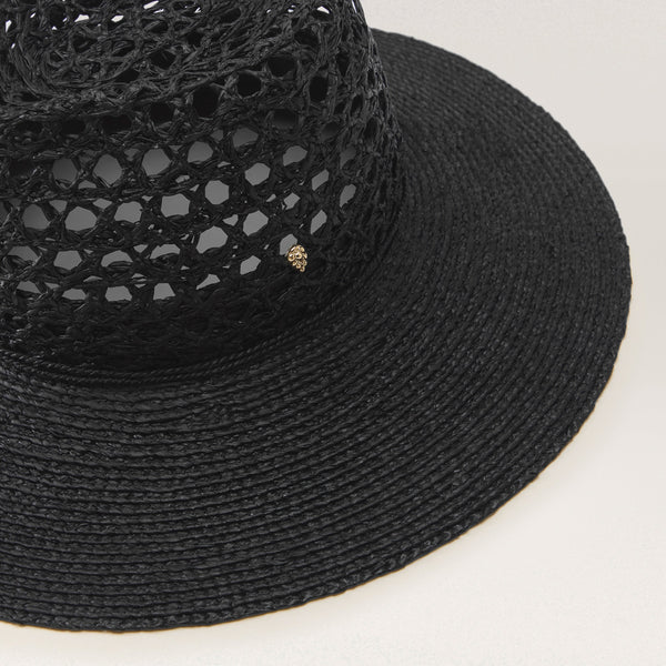 Helen Kaminski Kendra Hat Fedora Charcoal/Charcoal