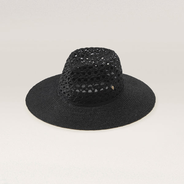 helen kaminski Kendra Hat Fedora Charcoal/Charcoal
