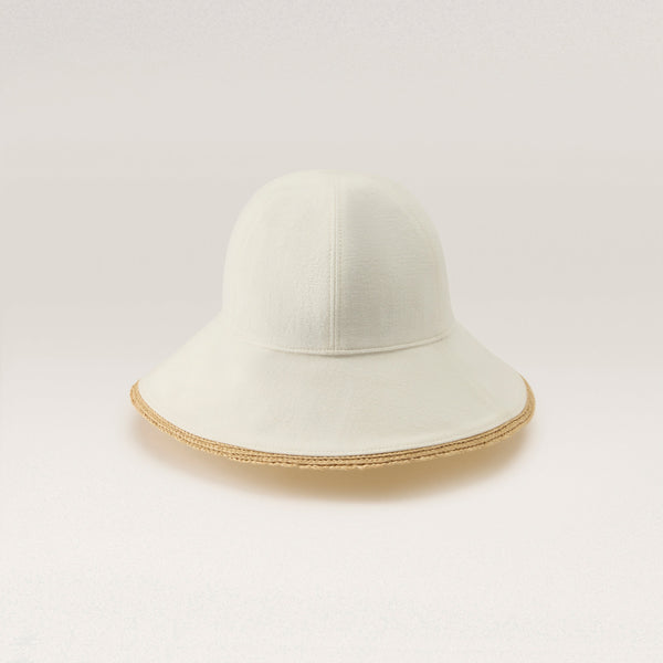 Helen Kaminski Lamassu Hat Cloche Ecru