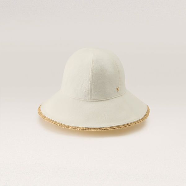 helen kaminski Lamassu Hat Cloche Ecru