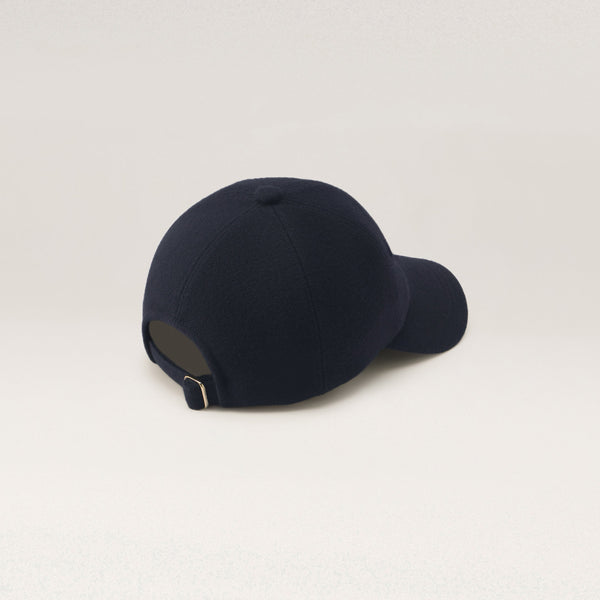 Helen Kaminski Ledger Wool Cap Hat Cap Navy