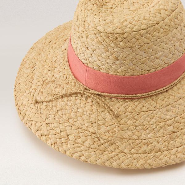 Helen Kaminski Leoni Hat Fedora Natural/ Pomelo