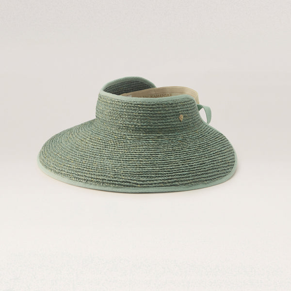 helen kaminski Mai Hat Visor Seaglass