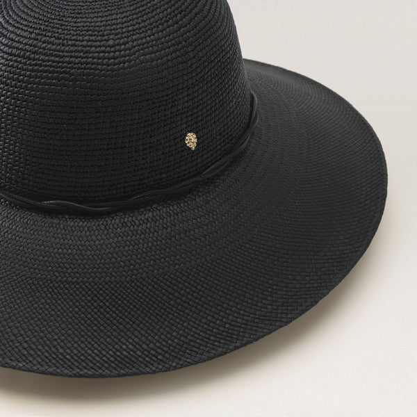 Helen Kaminski Malina Hat Wide Brim Charcoal