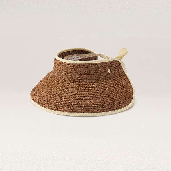 helen kaminski Mita Hat Visor Nutshell/ Sand