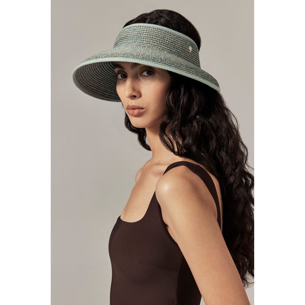 Helen Kaminski Mita Hat Visor Seaglass