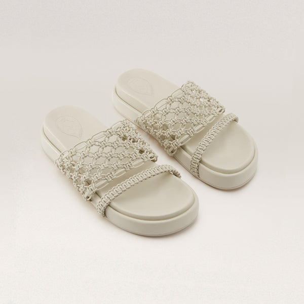 Helen Kaminski Onda Slide Shoes Slides Whitewash