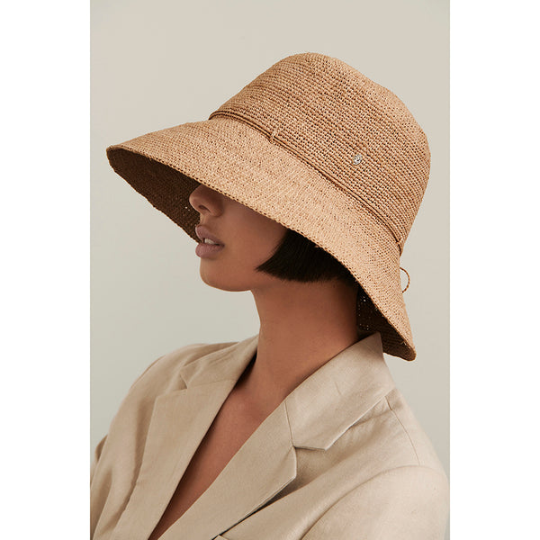 Helen Kaminski Provence 10 Hat Turn Up Brim Nougat