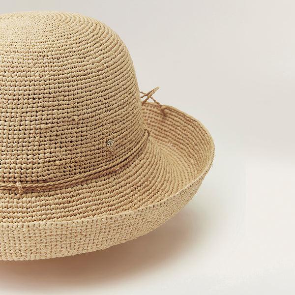 Helen Kaminski Provence 8 Hat Turn Up Brim Natural