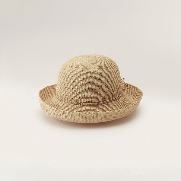 helen kaminski Provence 8 Hat Turn Up Brim Natural