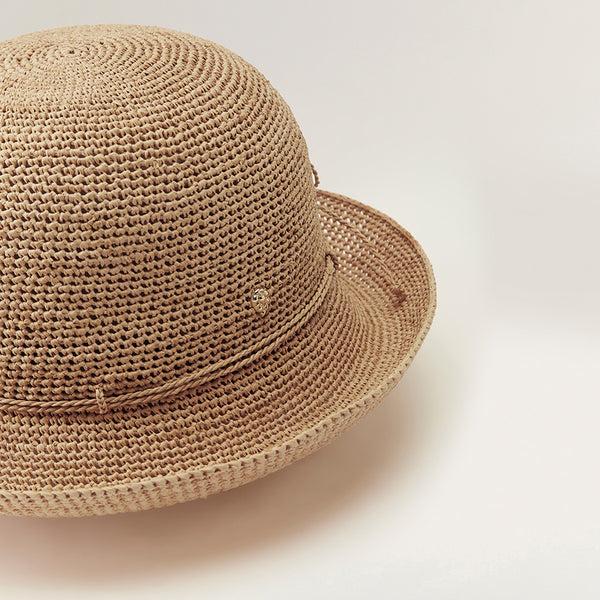 Helen Kaminski Provence 8 Hat Turn Up Brim Nougat