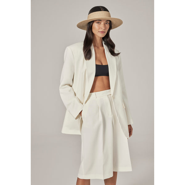 Helen Kaminski Rani Hat Open Crown Visor Natural