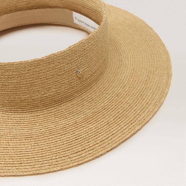 Helen Kaminski Rani Hat Open Crown Visor Natural