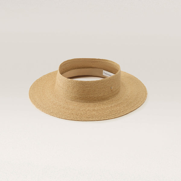 helen kaminski Rani Hat Open Crown Visor Natural
