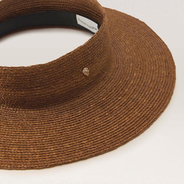 Helen Kaminski Rani Hat Open Crown Visor Nutshell