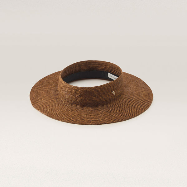 helen kaminski Rani Hat Open Crown Visor Nutshell