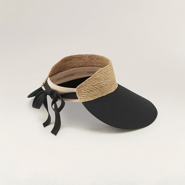 Helen Kaminski Rosalie Hat Visor Natural/Black