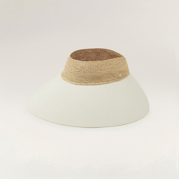 helen kaminski Rosalie Hat Visor Natural/Off White