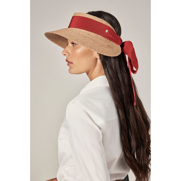 Helen Kaminski Sabina Hat Visor Nougat/ Tropical