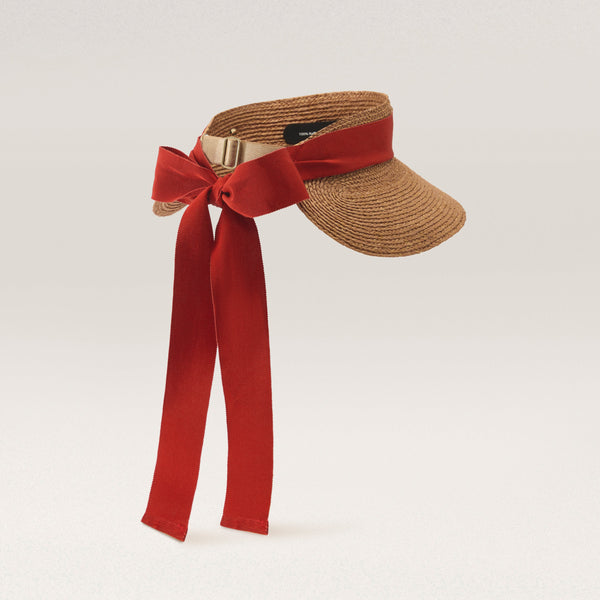 Helen Kaminski Sabina Hat Visor Nougat/ Tropical