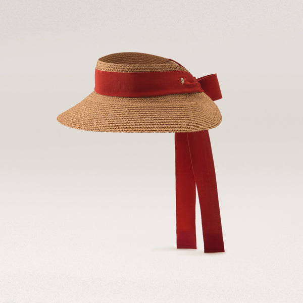 helen kaminski Sabina Hat Visor Nougat/ Tropical