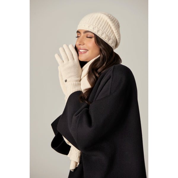 Helen Kaminski Simone Hat Beanie Cream