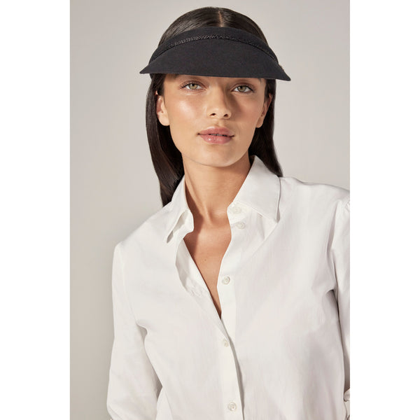 Helen Kaminski Sisira Hat Visor Black
