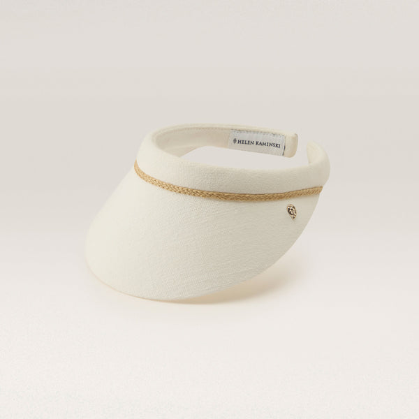 helen kaminski Sisira Hat Visor Ecru