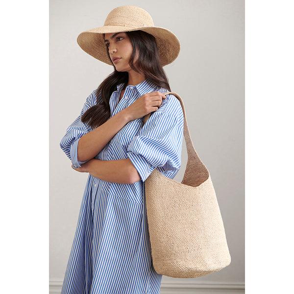 Helen Kaminski Tahani Hat Wide Brim Natural