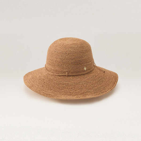Helen Kaminski Tahani Hat Wide Brim Nougat