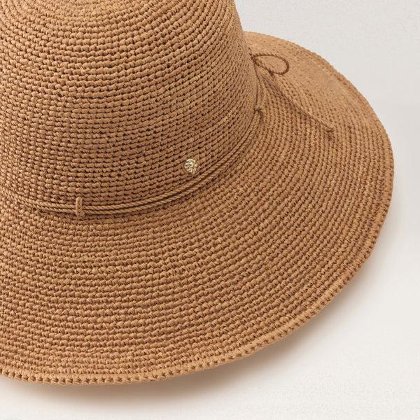 Helen Kaminski Tahani Hat Wide Brim Nougat