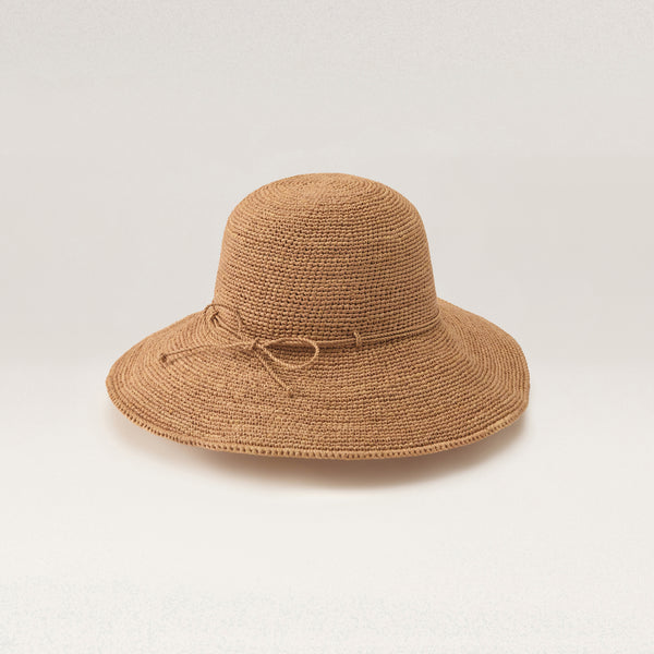helen kaminski Tahani Hat Wide Brim Nougat