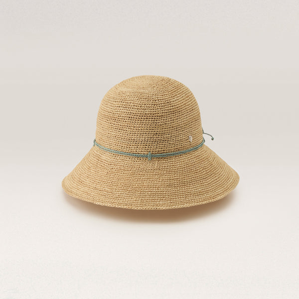 helen kaminski Villa 9 Hat Cloche Natural/ Seaglass