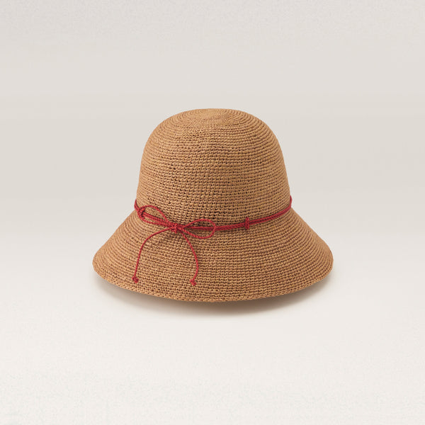 Helen Kaminski Villa 9 Hat Cloche Nougat/ Tropical