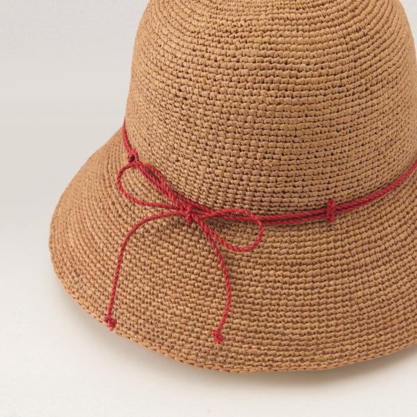 Helen Kaminski Villa 9 Hat Cloche Nougat/ Tropical