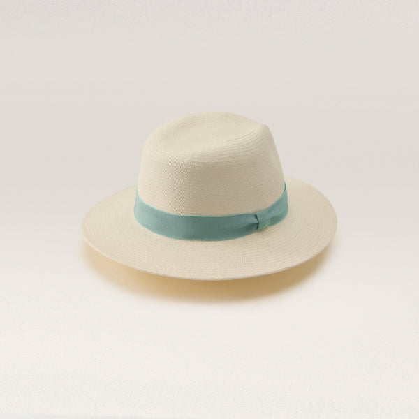 Helen Kaminski Vitoria Hat Fedora Chalk/ Seaglass