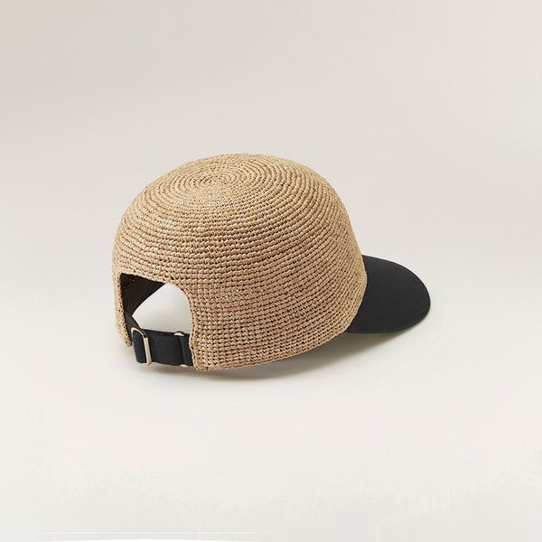 Helen Kaminski Vivette Hat Cap Natural/Black