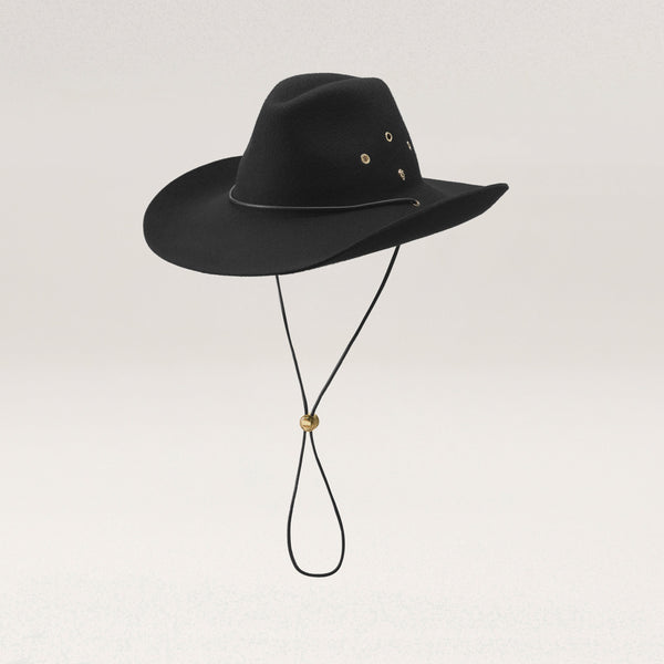 Helen Kaminski Walker Wool Fedora Hat Fedora Black