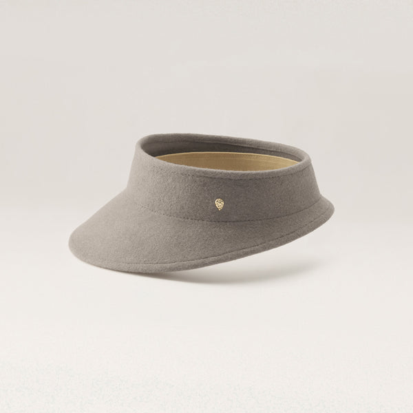 Helen Kaminski Yuki Wool Visor Hat Visor Wheat