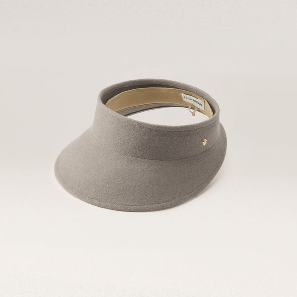 helen kaminski Yuki Wool Visor Hat Visor Wheat