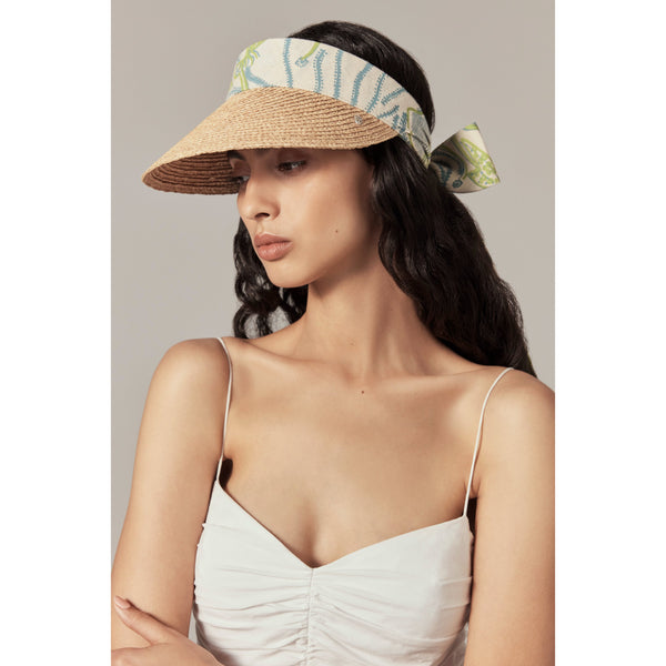 Helen Kaminski HK X Bábbarra Sea Visor Hat Visor Natural/Flax