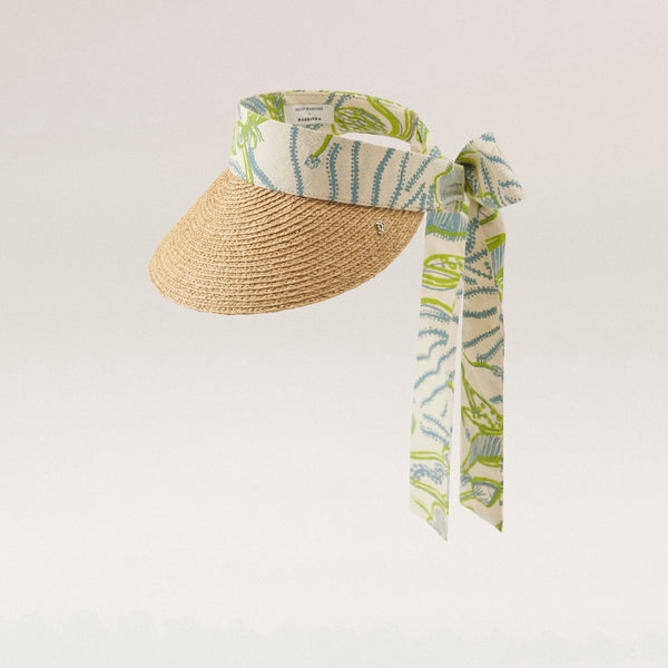 helen kaminski HK x Bábbarra Sea Visor Hat Visor Natural/Flax