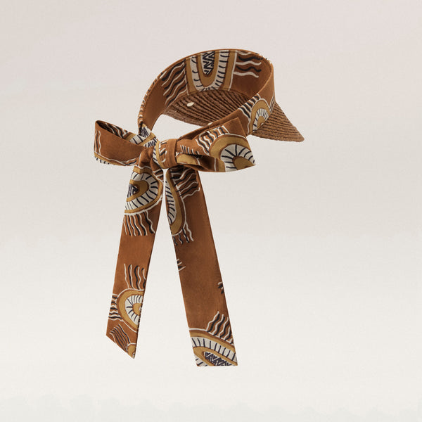 Helen Kaminski HK X Bábbarra Sea Visor Hat Visor Nutshell/ Amber