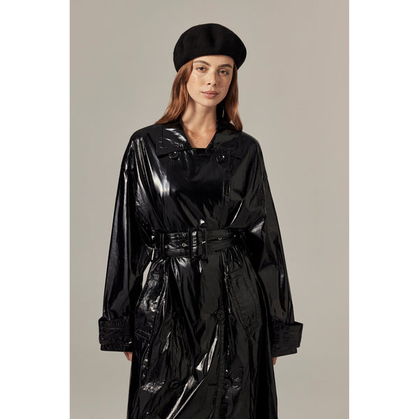 helen kaminski Issy Rollable Wool Beret Hat Beret Black