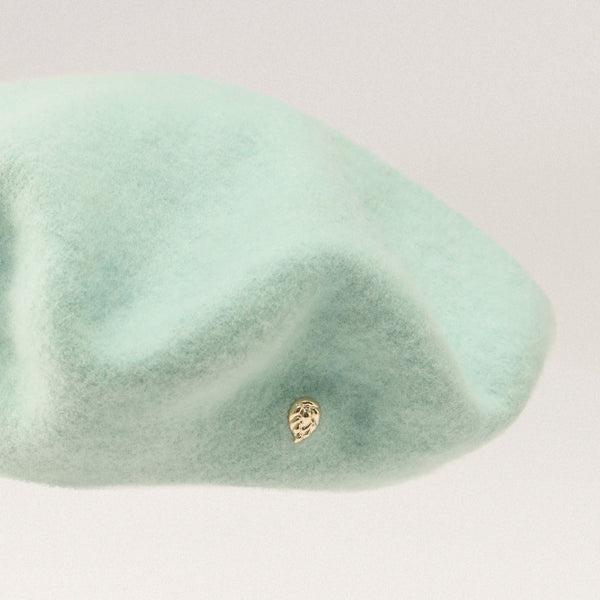 Helen Kaminski Issy Rollable Wool Beret Hat Beret Mist