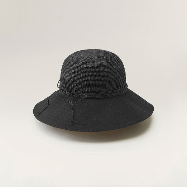 Helen Kaminski Kalola Hat Medium Brim Charcoal/Black