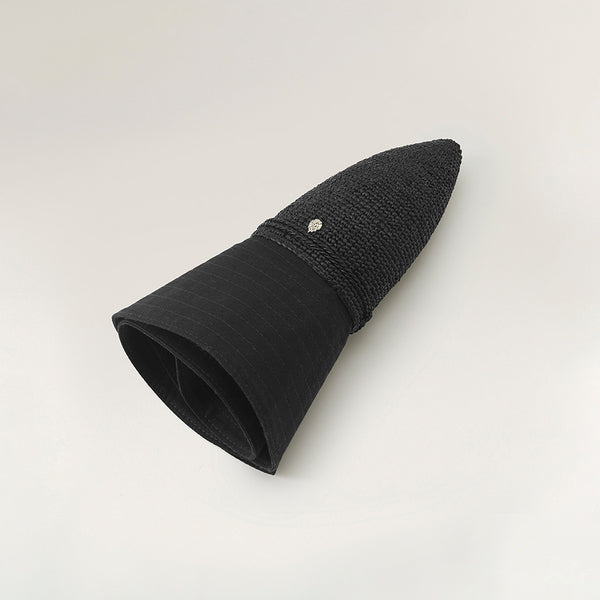 Helen Kaminski Kalola Hat Medium Brim Charcoal/Black
